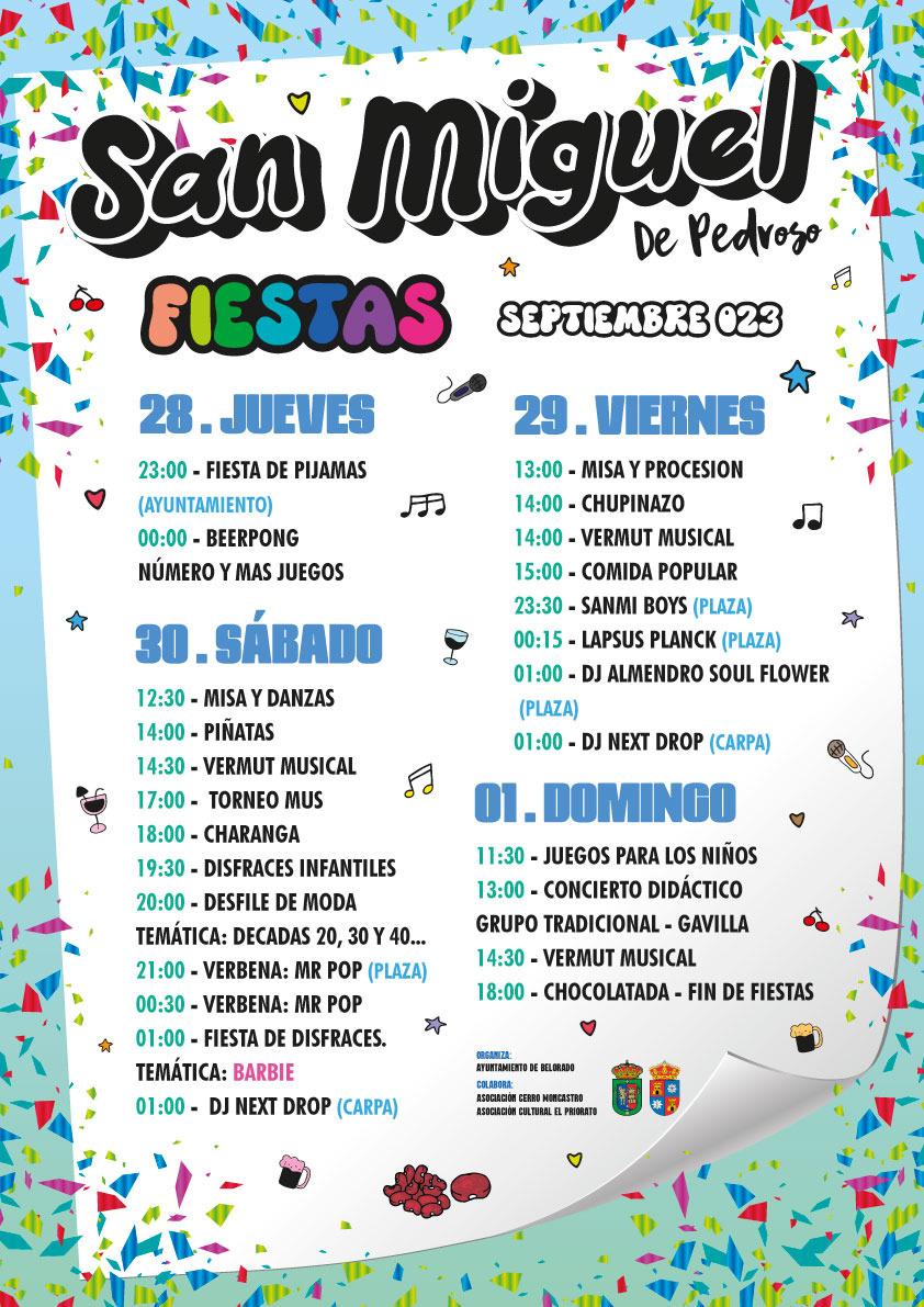 Fiestas de San Miguel de Pedroso 2023